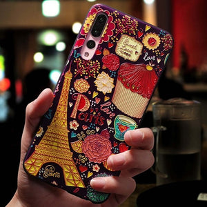 Cute Cartoon Patterned Phone Case For Huawei