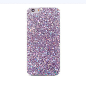 Silicone Bling Glitter Crystal Sequins Phone Case for Samsung Galaxy