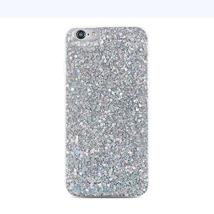 Silicone Bling Glitter Crystal Sequins Phone Case for Samsung Galaxy