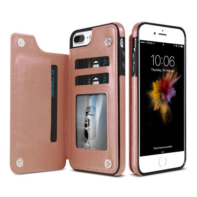 Retro TPU Leather Case For iPhone Multi Card Holder Cases