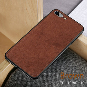 New Fabric Ultra Thin Canvas Silicon Phone Case For iPhoneSoft Protective Cover Coque