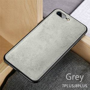 New Fabric Ultra Thin Canvas Silicon Phone Case For iPhoneSoft Protective Cover Coque