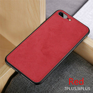 New Fabric Ultra Thin Canvas Silicon Phone Case For iPhoneSoft Protective Cover Coque