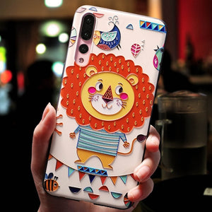 Cute Cartoon Patterned Phone Case For Huawei