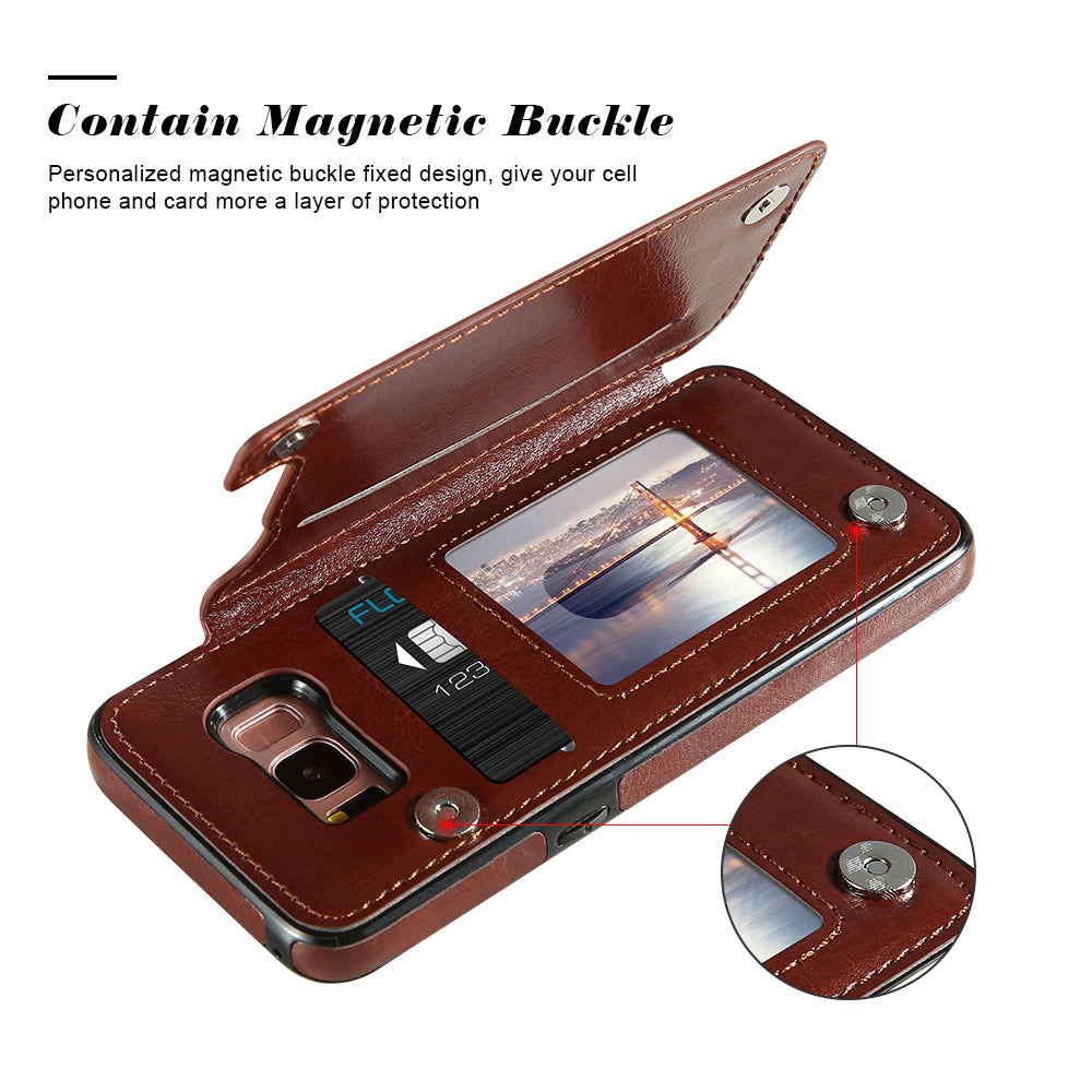 Card Slot Case For Samsung Holder Leather Cover