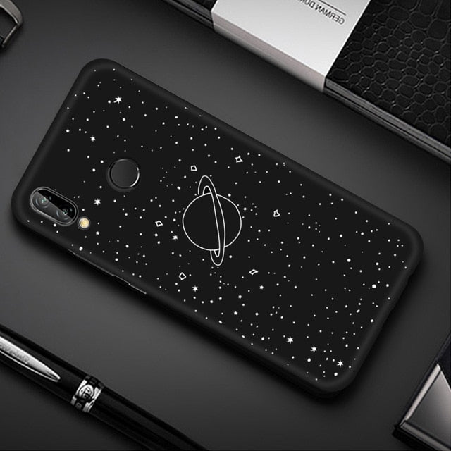 Colorful Space Printed TPU Case For Huawei Cover