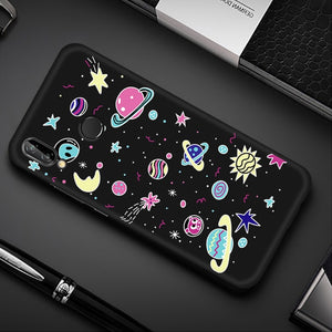 Colorful Space Printed TPU Case For Huawei Cover